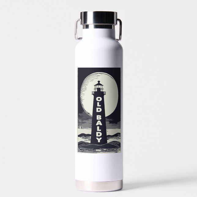 Bouteille D'eau Old Baldy Lighthouse North Carolina Moon (Avant)