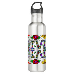 Bouteille D'eau Olivia, Fille Nom Whimsical Art Aluminum Eau