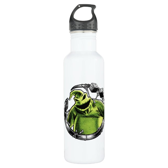 Bouteille D'eau Oogie Boogie | Serpent et dés (Devant)