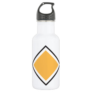 Bouteille d'eau orange de triangle