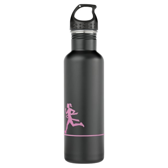 Bouteille d'eau originale de Ruban rose  (Devant)
