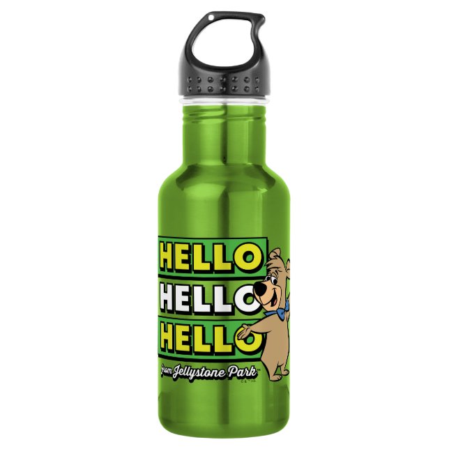 Bouteille D'eau Ours Boo Boo Bonjour Bonjour Bonjour De Jellystone (Devant)