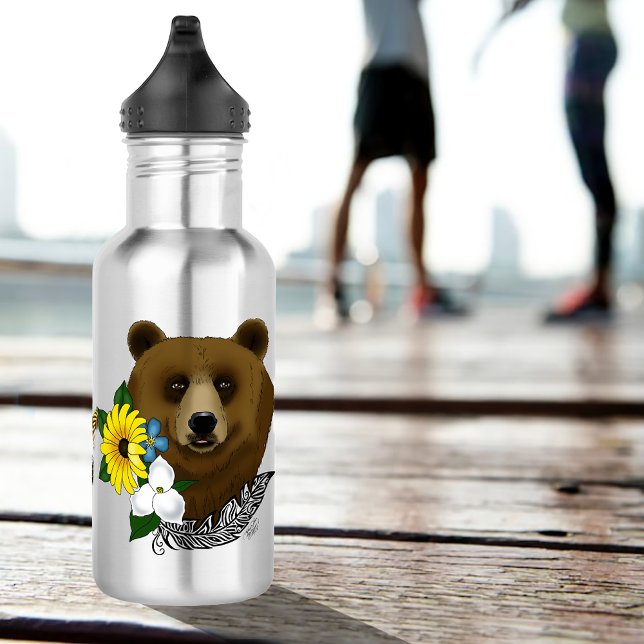 Bouteille D'eau Ours brun (Créateur téléchargé)
