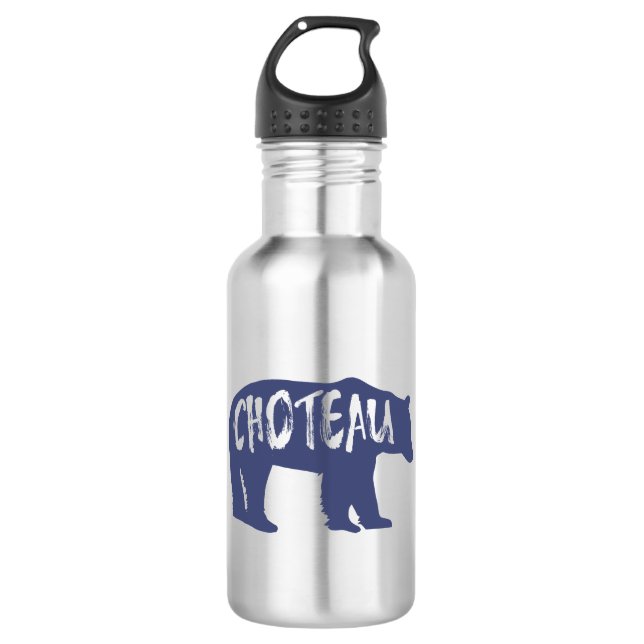 Bouteille D'eau Ours Choteau Montana (Devant)
