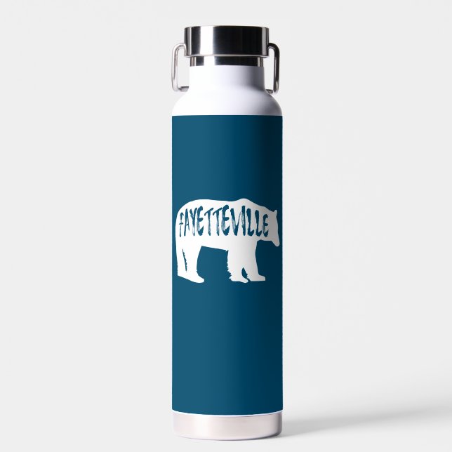 Bouteille D'eau Ours de Fayetteville Arkansas (Avant)