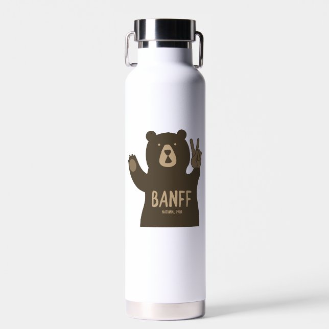 Bouteille D'eau Ours de paix du parc national Banff (Avant)
