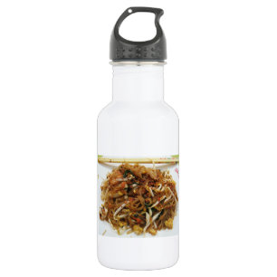 Bouteille D'eau Pad Thaï [ผัดไทย] Street Food de Thaïlande