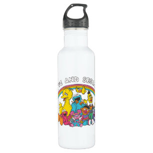 Bouteille D'eau Paix, amour et sésame Street