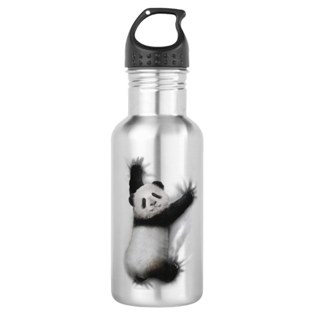 Bouteille D'eau Panda Chemise Humoristique Graphisme Animal T-Shir (Devant)