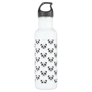Bouteille D'eau Panda Face noir et blanc Ours acier inoxydable Wa