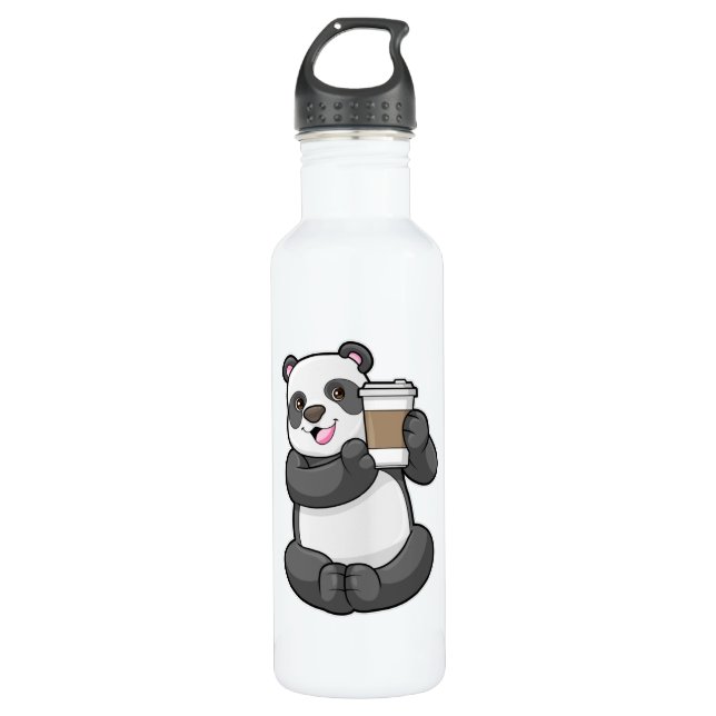 Bouteille D'eau Panda with Coffee to go (Devant)