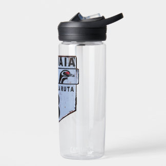 Bouteille D'eau Panneau routier Ruta 3 Ushuaia Patagonia