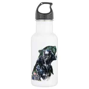 Bouteille D'eau Panthère noire Dans La Jungle