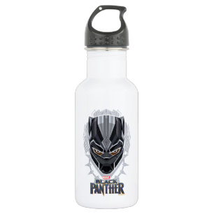 Bouteille D'eau Panthère noire   Emblème de tête de panthère noire