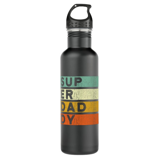 Bouteille D'eau Papa Fête des pères Cadeau Meilleur papa (Devant)