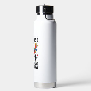 Bouteille D'eau Papa fier Autisme Garçon le plus dur Design vector
