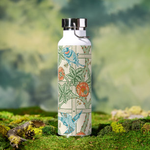 Bouteille D'eau Papier peint victorien en treillis de William Morr