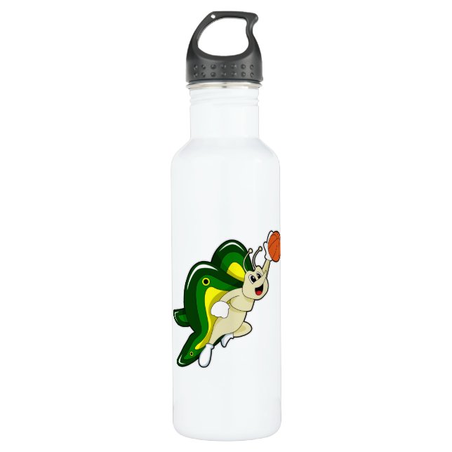 Bouteille D'eau Papillon au Basketball Sports (Devant)
