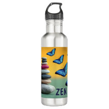 Papillon bleu Morpho Monogramme Lettre de nom