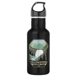 Bouteille D'eau Parc national de Yellowstone Gibbon Falls Vintage