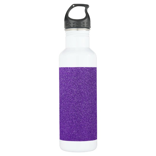 Bouteille D'eau Parties scintillant violette, Étincelle, Arrière - (Devant)
