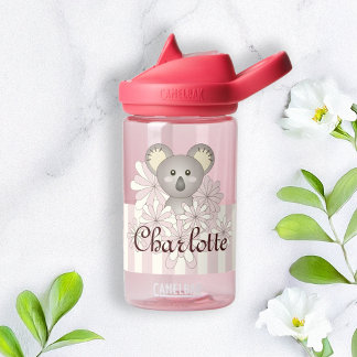 Bouteille D'eau Pastel Rose Stripe mignonne Bébé Koala Enfants
