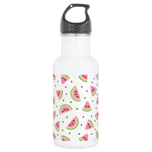 Bouteille D'eau Pastèques roses, graines de pastèque, motif d'été