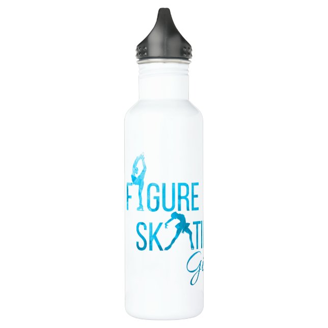 Bouteille d'eau Patinage artistique glace bleue tu (Gauche)