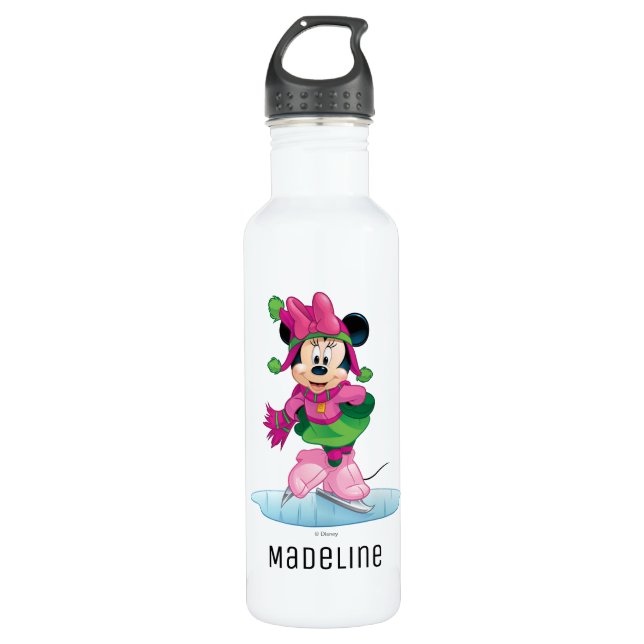 Bouteille D'eau Patinage sur glace Minnie (Devant)