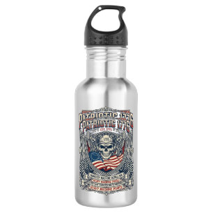 Bouteille D'eau Patriotique 1776 Hors Route Crâne Monster Truck Lo
