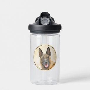 Bouteille D'eau Peinture Malinoise belge - Cute Original Chien Art