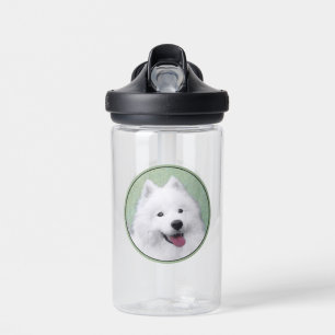 Bouteille D'eau Peinture Samoyed - Cute Original Chien Art