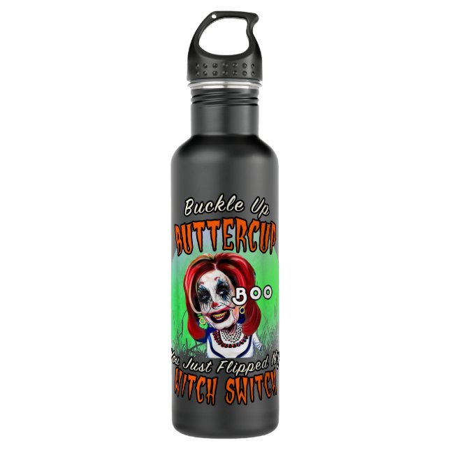 Bouteille D'eau Pelosi Sorcière Halloween Costume ivre Scary Nancy (Devant)