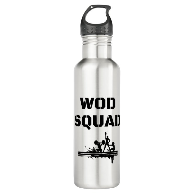 Bouteille D'eau PELOTON de WOD - unique Crossfit-Inspiré (Devant)