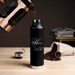 Bouteille D'eau Père De La Mariée Mariage Cool Cadeau Monogramme