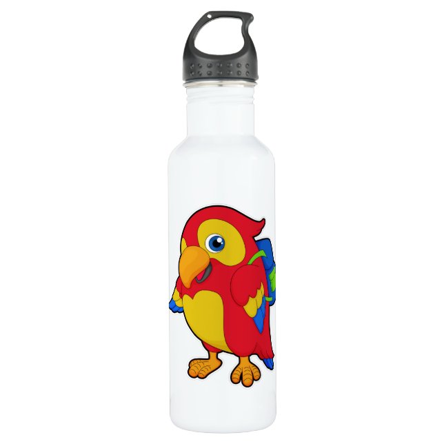 Bouteille D'eau Perroquet avec sac à dos (Devant)