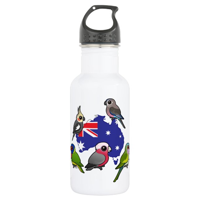 Bouteille D'eau Perroquets australiens (Devant)
