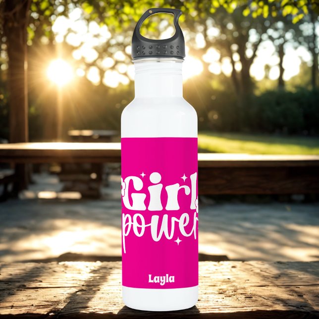 Bouteille D'eau Personalized Girl Power (Créateur téléchargé)