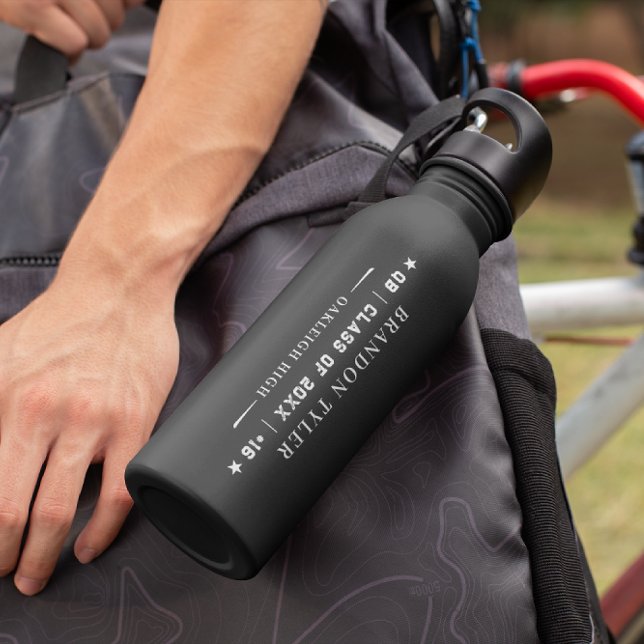 Bouteille D'eau Personalized Graduation Athlete Keepsake (Créateur téléchargé)