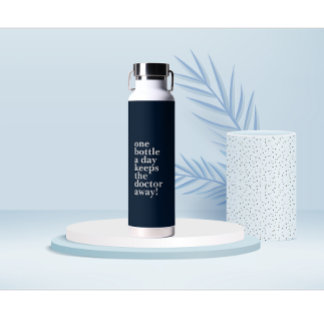 Bouteille D'eau Personnalisé Motivational quote polices blanches