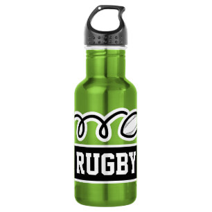Bouteille D'eau Personnalisé nom de sport rugby à XV