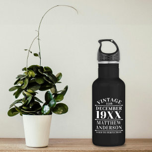 Bouteille D'eau Personnalisé Vintage à la perfection