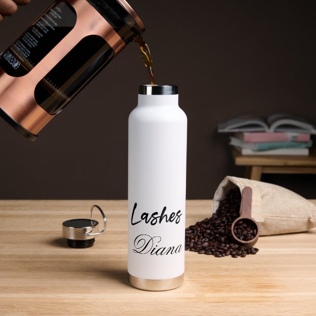 Bouteille D'eau Personnalisé Vos Lashes De Nom (Gym)
