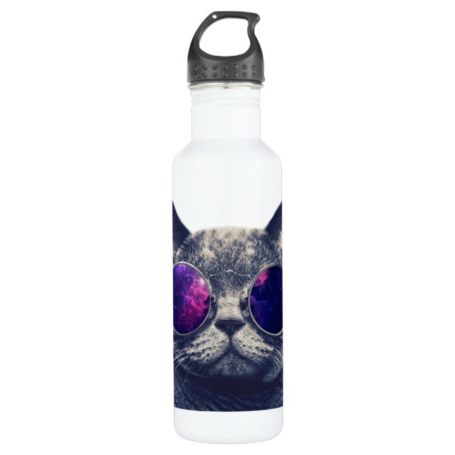 Bouteille d'eau personnalisée (24 oz), blanc (Devant)