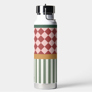 Bouteille d'eau personnalisée avec motif et nom