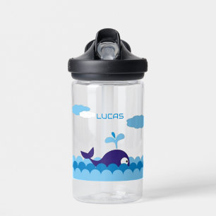Bouteille D'Eau Personnalisée Avec Nom - Baleine
