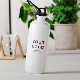 Bouteille d'eau personnalisée de 18 oz avec logo d