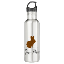 Bouteille d'eau personnalisée de lapin