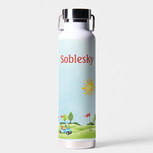 Bouteille d'eau personnalisée Golf Thor (Avant)