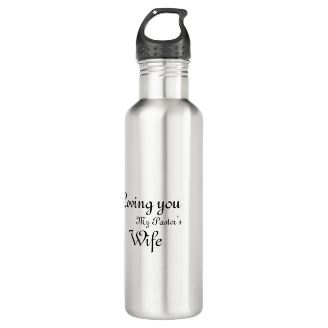 Bouteille d'eau personnalisée pour la femme de vot (Devant)